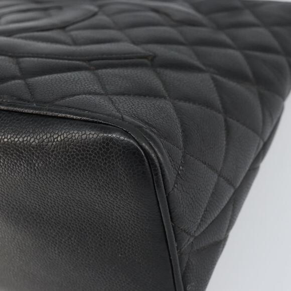 CHANEL Matelasse Reprint Tote Bag Caviar Skin Black CC Auth 160246A - Picture 9 of 16